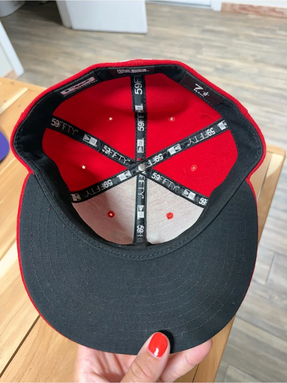 Texas Rangers New Era 59FIFTY Red Fitted Baseball Hat MLB